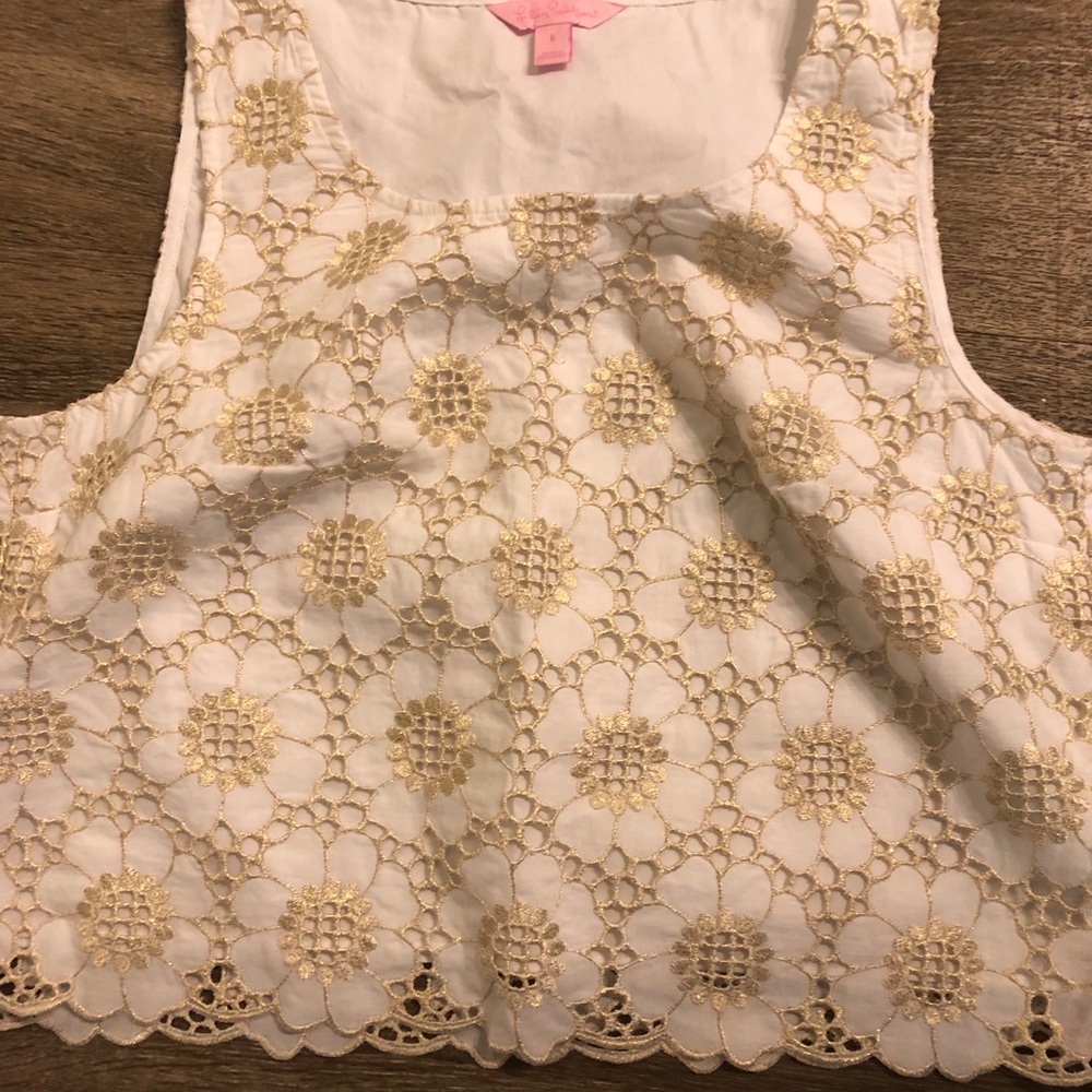 Lilly Pulitzer Lace Lux Crop Tank